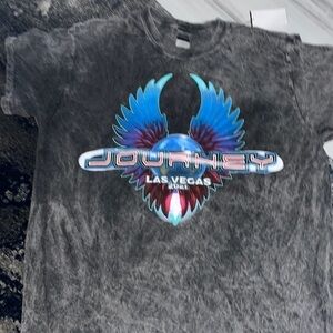 JOURNEY Concert T-Shirt / Merchandise XL Women's Gray Las Vegas Virgin Theater